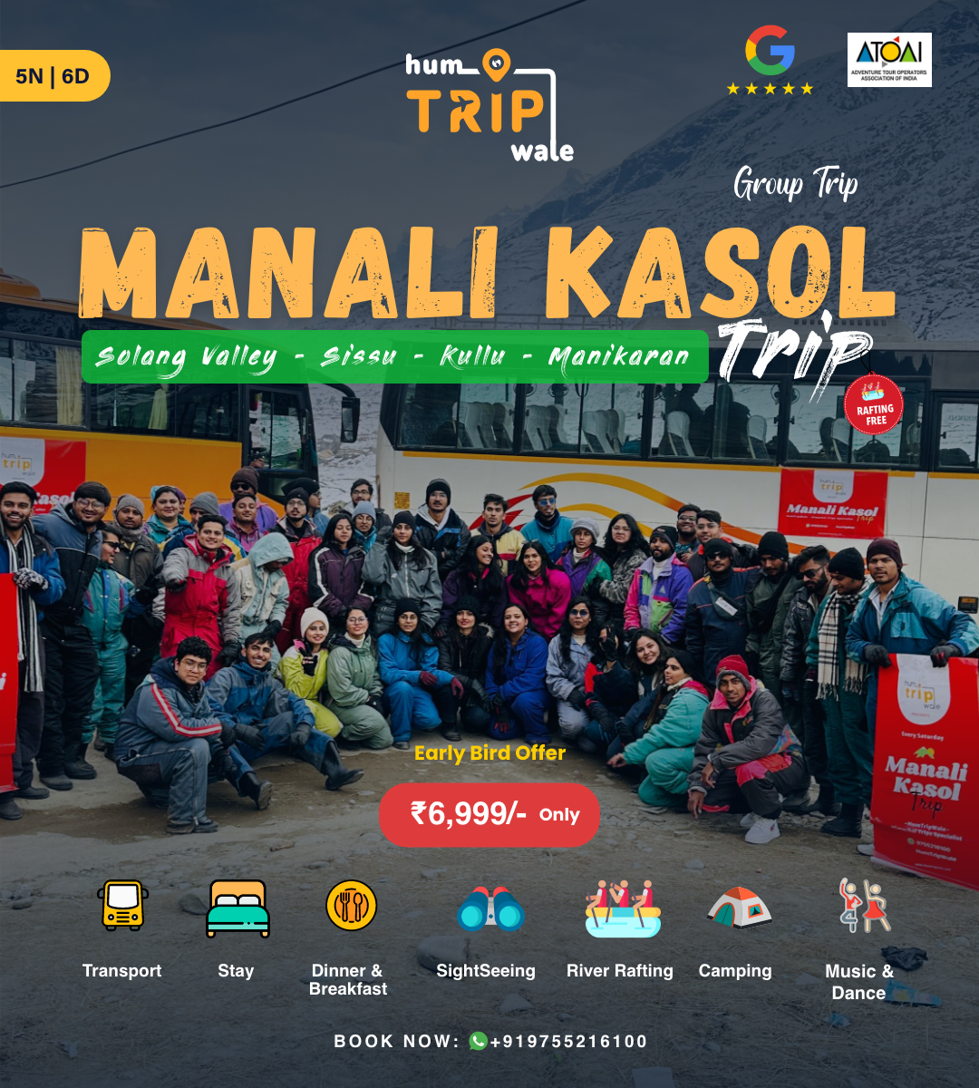 Manali Kasol Every Saturday Trip