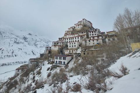 Key Monastery above the snow, Spiti