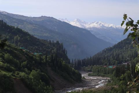 Beas valley and mountains near Manali